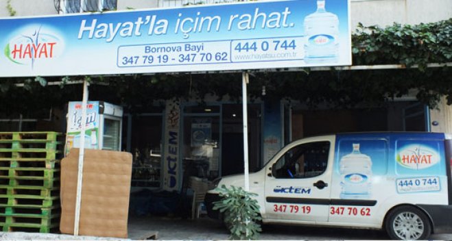 BORNOVA HAYAT SU BAYİİ, BAYRAKLI HAYAT SU BAYİ, MOGAZ TÜP VE SU SERVİSİ