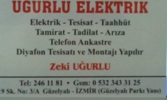 ELEKTRİKÇİ GÜZELYALI DA,KONAK TA,HATAY DA ELEKTRİKÇİ,ELEKTRİKÇİ GÜZELYALI,UĞURLU ELEKTRİK