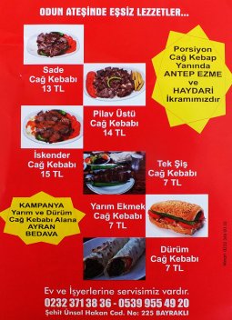 BAYRAKLI CAĞ KEBAP ,BAYRAKLI DÖNERCİ ,PAKET  SERVİSİ , BAYRAKLIDA DÖNERCİ