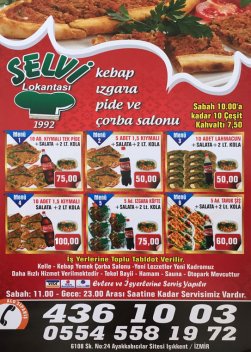 SELVİ KEBAP,IŞIKKENT KEBAPÇI,IZGARA,ÇORBACI,SULU YEMEK,TABLDOT,AYAKKABICILAR SİTESİ KEBAPÇI