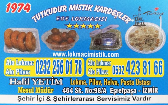 LOKMACI MISTIK KARDEŞLER , EŞREFPAŞA LOKMACI, KONAKTA LOKMACI, KONAK HELVA