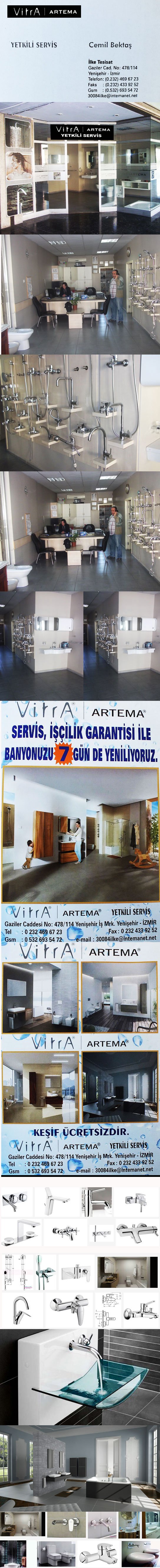 VİTRA ARTEMA SERVİS KARŞIYAKA,İLKE TESİSAT,BAYRAKLIDA ARTEMA SERVİS,BORNOVA VİTRA SERVİS