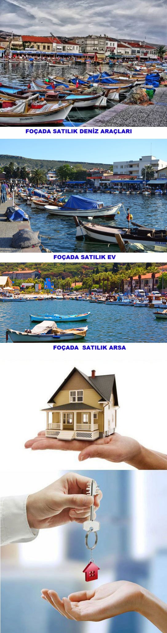 FOÇADA SATILIK EV, FOÇADA SATILIK ARSA, İŞYERİ, FOÇADA SATILIK DENİZ ARAÇLARI