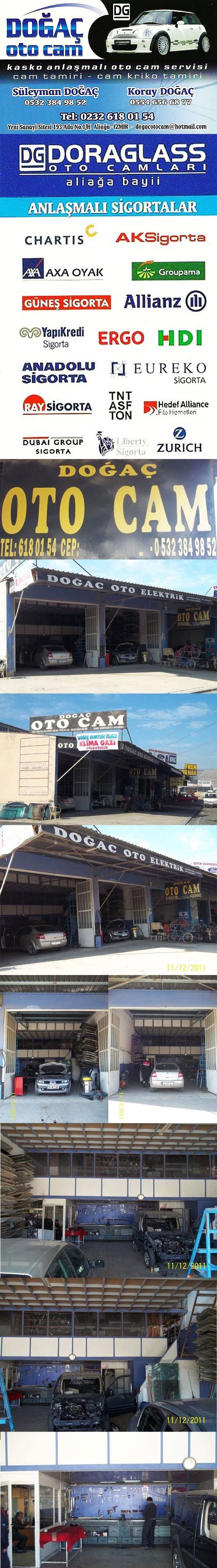 ALİAĞADA OTOCAM, ALİAĞA OTO CAMCI, DOĞAÇ OTO CAM