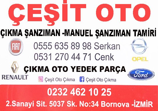 İZMİR ÇIKMA YEDEK PARÇA-İZMİR ÇIKMACI -BORNOVA DA 2. EL OTO ÇIKMA YEDEK PARÇA,ÇIKMA YEDEK PARÇA