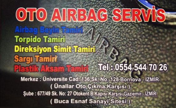 İzmirde Airbagçi